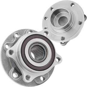 [2-Pack] 513348 - FRONT Driver or Passenger Side Premium Quality Wheel Hub Bearing Assembly Compatible With 2013-2016 Dodge Dart, 2015-2017 Chrysler 200