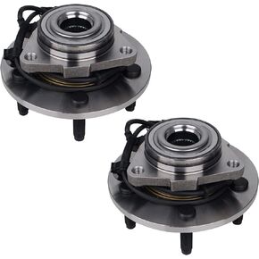 Pair 515073 Front Wheel Bearing & Hub Assembly Compatible with 2004-2005 Dodge Ram 1500 5Lugs w/ABS