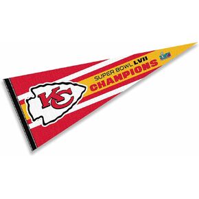 Kansas City Chiefs Super Bowl Champions 2023 2022 LVII Pennant Banner Flag