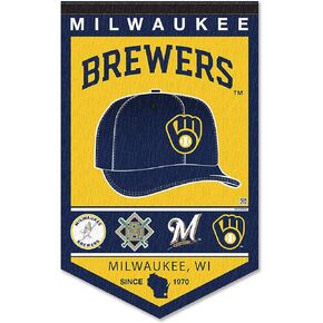 Milwaukee Brewers Heritage History Banner Pennant