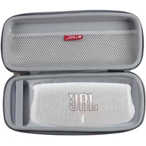 Hermitshell Travel Case for JBL Charge 4 / JBL Charge 5 Portable Waterproof Wireless Bluetooth Speaker (Grey)