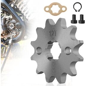 RUTU 428 12T 17mm Front Engine Sprocket Kit - Compatible with 50cc, 70cc, 110cc, 125cc, 140cc& 160cc Dirt Bikes, ATVs, Quads with 17mm Output Shaft