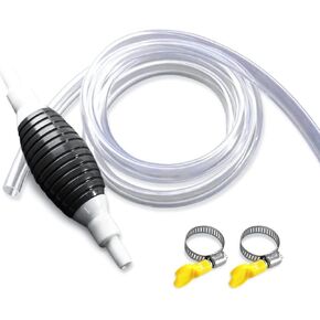 KIMISS Car Fuel Sucker, Multifunction Liquid Sucker Oil Pump Liquid Fuel Transfer Siphon Pump for Gasoline with 2M Syphon Hose (Completeset)