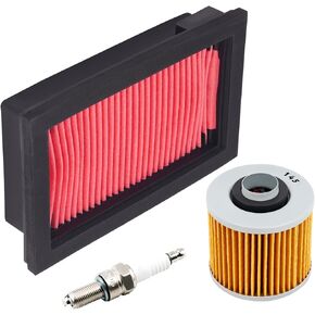 5VK-E4451-00 air filter kits compatible with Yamaha XT660 XT660R XT660X XT660Z Tenere MT03 with Oil Filter & Spark Plug
