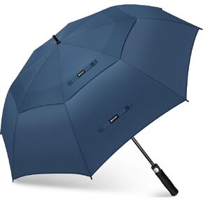 Golf Umbrella Windproof 51/54/62/68 Inch - Extra Large Golf Umbrellas Automatic - Oversized Heavy Duty Umbrella Double Canopy - Golf Push Cart Umbrella for Mens Women