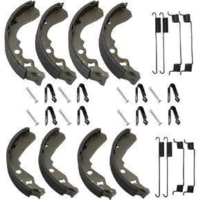 Brake Shoes Kit Front & Rear for Kawasaki Mule 500 520 550 KAF300, OEM# 41047-1051 41047-1052