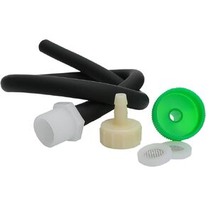 20 inches Silicone Nozzle Enema Attachment Reusable Douche Black Hose Nozzle