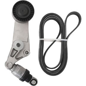 Serpentine Drive Belt Tensioner Kit, for Chevy Prizm 1998-2002, for Toyota Celica 2003-2005, for Toyota Corolla Matrix 2003-2008, L4 1.8L, Serpentine Belt Drive Component Kit Replaces# 38286 6PK1880