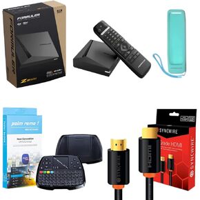 Formuler Z11 Pro Max 4K Android 11 Dual Band 5G Gigabit LAN 4GB Ram 32GB Storage with Premium IR1 Remote Control | Bonus HDMI Cable | Bonus Dreamlink 7 Color Keyboard| Bonus Silicone Remote Case.
