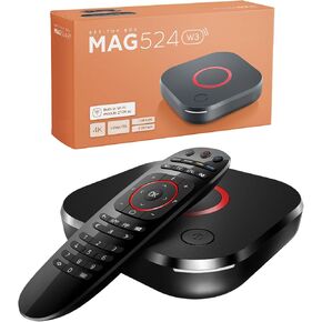 جهاز فك التشفير Raxxio MAG524w3 Linux 4.9، Amlogic S905X2، 4K 60 إطارًا في الثانية، ذاكرة وصول عشوائي DDR3 سعة 1 جيجابايت، ذاكرة فلاش 4 جيجابايت، ثنائي النطاق 2.4G/5G 2T2R ac WiFi، USB 2.0 و3.0 مع كابل HDMI وجهاز تحكم عن بعد in Kuwait