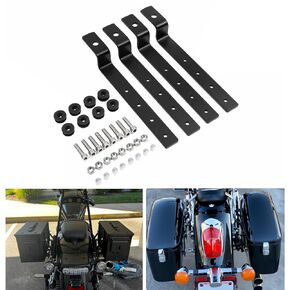 TDZ Adjustable Universal Hard Saddle Bag Bracket for Harley Honda Suzuki Kawasaki Motorcycle Cruiser
