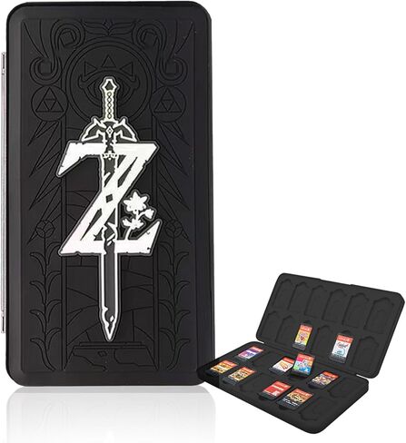 حافظة بطاقات الألعاب لجهاز نينتندو سويتش، حامل بطاقات ألعاب ريليف سويتش، صندوق تخزين بطاقات ألعاب سويتش، منظم بطاقات ألعاب سويتش ذو سعة كبيرة، 24 فتحة (C-3) in Kuwait