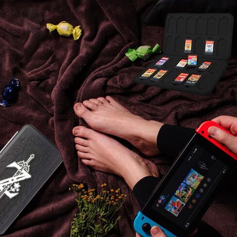 حافظة بطاقات الألعاب لجهاز نينتندو سويتش، حامل بطاقات ألعاب ريليف سويتش، صندوق تخزين بطاقات ألعاب سويتش، منظم بطاقات ألعاب سويتش ذو سعة كبيرة، 24 فتحة (C-3) in Kuwait