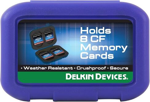 Delkin Devices SD Card Holders Tote – Weather Resistant, Crushproof Case for Up to 8 SD Cards (DDACC-SD8) in Kuwait