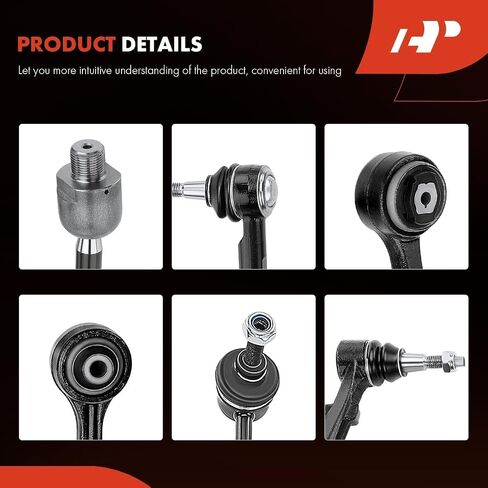 A-Premium 10Pcs Front Suspension Kit, Lower Control Arm Sway Bar Links Inner Outer Tie Rod Ends, Compatible with Chevrolet Camaro 2010 2011 2012 2013 2014 2015, K621479 K750553 ES800939 in Saudi Arabia