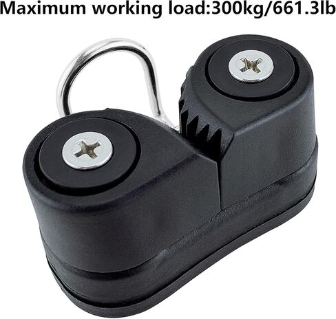 كام المربط مع حلقة رائدة، معدات المراكب الشراعية المتقدمة، معدات البيلاتيس قارب حبل الدخول السريع سلك الإبحار Fairlead (أسود، 2 قطعة) in Kuwait