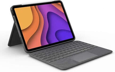 Logitech Folio Touch iPad Keyboard Case with Trackpad and Smart Connector for iPad Air (4th Gen) – Graphite in Saudi Arabia