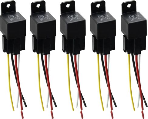 uxcell JD-2912 4 Pin DC 36V 40A Universal Car Vehicle Motor Fuse Relay Switch Power with Harness in Saudi Arabia
