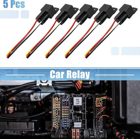 uxcell JD-2912 4 Pin DC 36V 40A Universal Car Vehicle Motor Fuse Relay Switch Power with Harness in Saudi Arabia