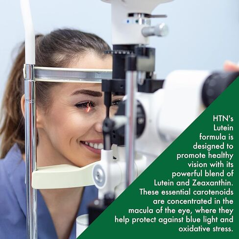 الصحة من خلال التغذية لوتين 20 ملغ مع زياكسانثين 4 ملغ | مستخلص القطيفة في الطبيعة بنسبة 5:1 متطابقة | يدعم صحة العين والجلد ووظيفة الدماغ | خالي من الصويا والغلوتين غير معدل وراثيًا (عبوة من 180 قطعة) in Kuwait