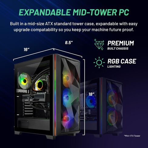 Skytech Chronos Gaming PC Desktop – Intel Core i7 13700K 3.4 GHz, NVIDIA RTX 4070 Ti, 1TB NVME Gen4 SSD, 32GB DDR5 RAM RGB, 850W Gold PSU, 360mm AIO, 11AC Wi-Fi, Windows 11 Home 64-bit in Saudi Arabia