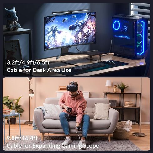 كابل HDMI [كابل HDMI HDMI 2.1 فائق السرعة 8K@60 هرتز | 4K @ 120 هرتز، سلك HDMI قصير مضفر متين بطول 3.2 قدم لشاشة الألعاب - قدرة عرض النطاق الترددي 48 جيجابت في الثانية in Saudi Arabia