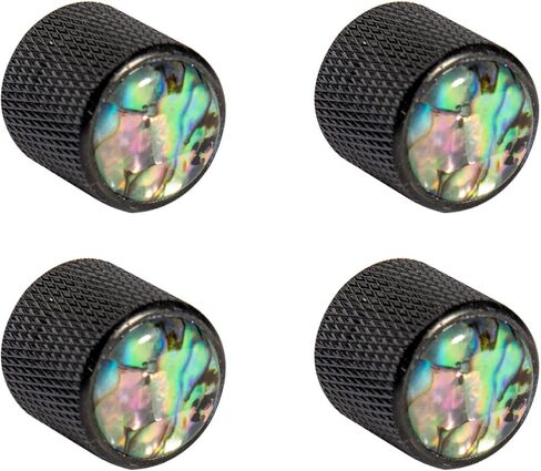 4Pcs Electric Guitar Dome Potentiometer Knob Volume Tone Control Knobs Abalone Top for 6mm Diameter Shaft Audio Knobs, Switch Knob and Bass Volume Control Knobs in Kuwait