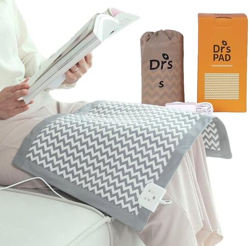 Drs. Electric Heating Pad Far Infrared 100% Carbon Heated Warm & Soft Cozy for Back Neck Shoulder Pain Relief, Smart Controller,Auto Shut Off, Adjustable Temperatures, EMF Free (Small) in Saudi Arabia