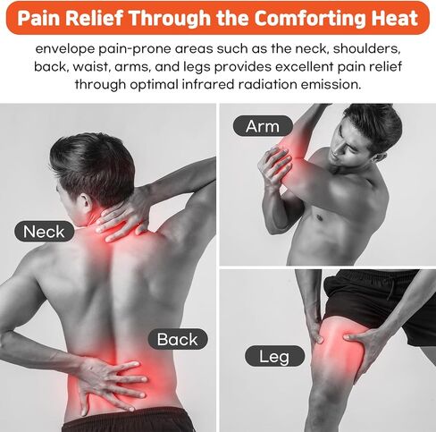 Drs. Electric Heating Pad Far Infrared 100% Carbon Heated Warm & Soft Cozy for Back Neck Shoulder Pain Relief, Smart Controller,Auto Shut Off, Adjustable Temperatures, EMF Free (Small) in Saudi Arabia