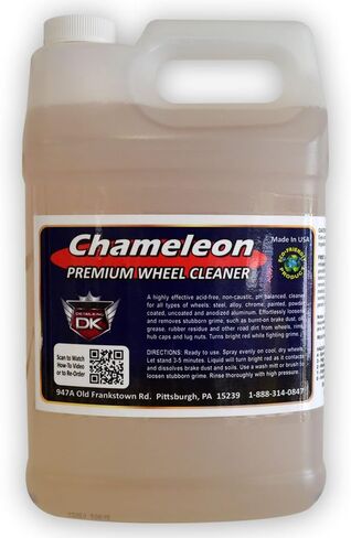 التفاصيل بخاخ منظف إطارات السيارة وعجلات King Chameleon لجميع العجلات (الألومنيوم والكروم والمزيد) | فرك أقل - درجة حموضة متوازنة - خالية من الأحماض - 16 أونصة in Saudi Arabia