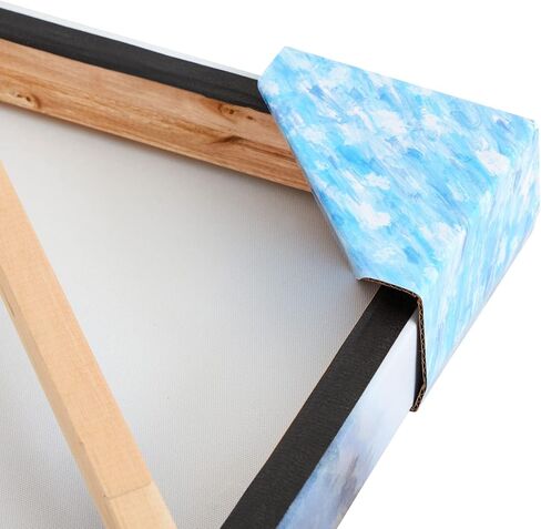 100 Pack Blue Picture Frame Corner Protectors for Shipping Art, Adjustable Cardboard Edges for Moving (Fits 1", 1.5", 2.2" Frames) in Saudi Arabia