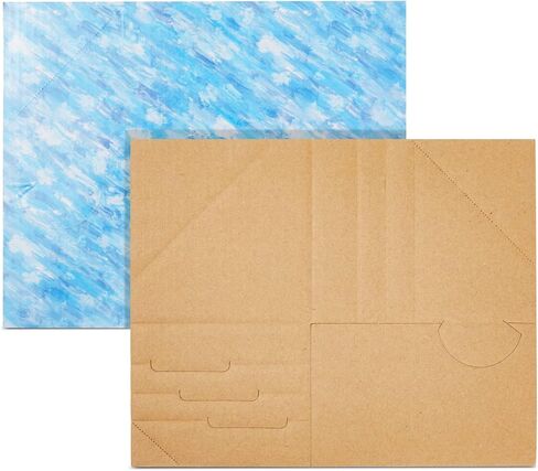 100 Pack Blue Picture Frame Corner Protectors for Shipping Art, Adjustable Cardboard Edges for Moving (Fits 1", 1.5", 2.2" Frames) in Saudi Arabia
