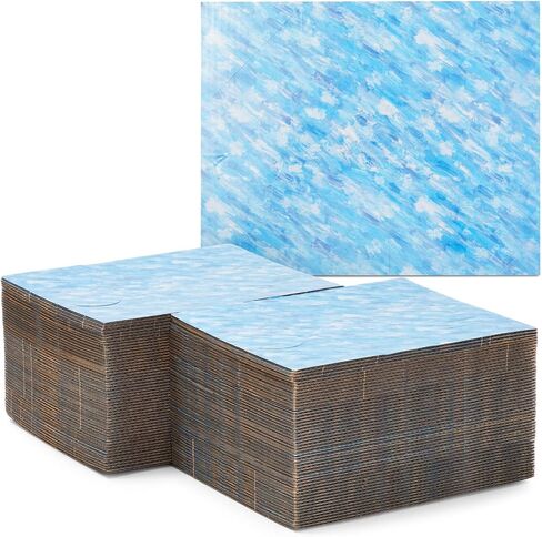 100 Pack Blue Picture Frame Corner Protectors for Shipping Art, Adjustable Cardboard Edges for Moving (Fits 1", 1.5", 2.2" Frames) in Saudi Arabia