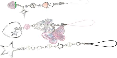 قلادة الهاتف ملحقات الهاتف كوريا الهاتف المفاتيح المرأة حقيبة فتاة السحر Y2K حزام الهاتف المحمول الوردي in Kuwait