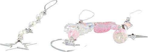 قلادة الهاتف ملحقات الهاتف كوريا الهاتف المفاتيح المرأة حقيبة فتاة السحر Y2K حزام الهاتف المحمول الوردي in Kuwait