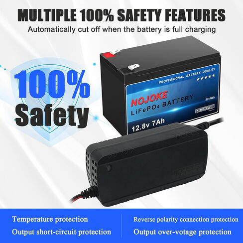 14.6V 3A LiFePO4 Battery Charger for 12V Lithium Iron Phosphate Battery, Smart Charger for Lithium LiFePO4 Deep Cycle Rechargeable Batteries in Saudi Arabia