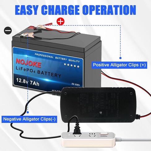 14.6V 3A LiFePO4 Battery Charger for 12V Lithium Iron Phosphate Battery, Smart Charger for Lithium LiFePO4 Deep Cycle Rechargeable Batteries in Saudi Arabia
