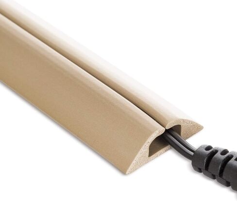 Compact Cord Cover Cable Protector, Beige, 5 Ft. in Saudi Arabia