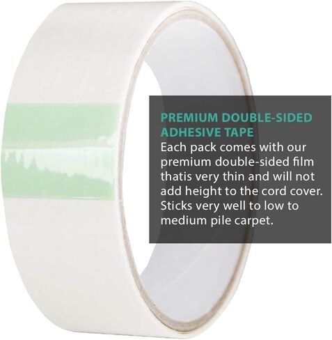 Compact Cord Cover Cable Protector, Beige, 5 Ft. in Saudi Arabia