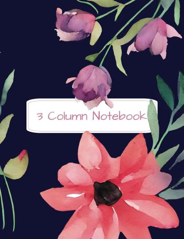 3 Column Notebook, Multipurpose Use - Account Ledger, Appointment book & more: 110 pages, ruled, 3 column pages, 8.5 x 11 inches in Saudi Arabia
