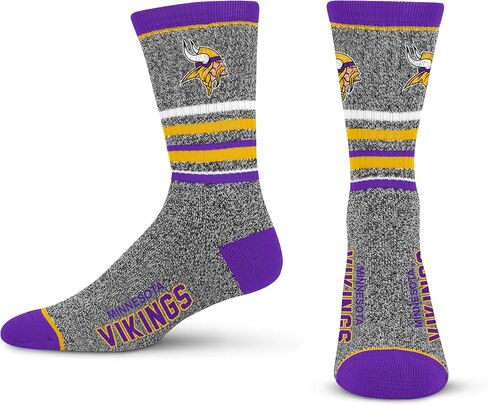 For Bare Feet Men's NFL 5 Star Marbled Crew Sock, 1 Pair in Saudi Arabia