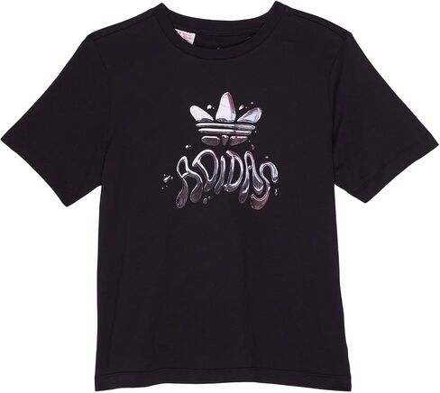 تي شيرت بشعار جرافيك للفتيات من adidas Originals (الأطفال الصغار/الأطفال الكبار) in Saudi Arabia