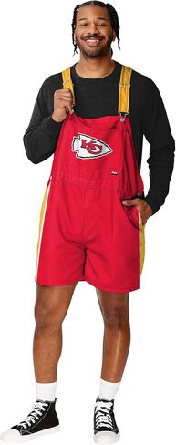 FOCO NFL mens Nfl Bib Shortalls Summer Shorts Overalls in Saudi Arabia