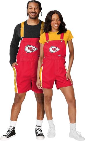 FOCO NFL mens Nfl Bib Shortalls Summer Shorts Overalls in Saudi Arabia