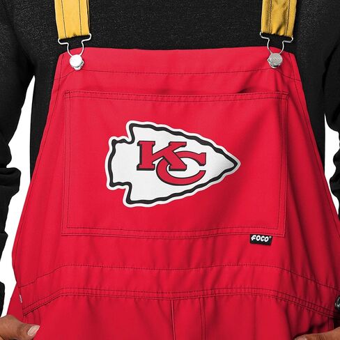 FOCO NFL mens Nfl Bib Shortalls Summer Shorts Overalls in Saudi Arabia