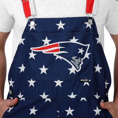 FOCO NFL mens Nfl Bib Shortalls Summer Shorts Overalls in Saudi Arabia
