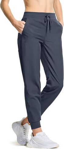 بنطال TSLA للسيدات للمشي لمسافات طويلة في الهواء الطلق، خفيف الوزن وسريع الجفاف، بنطال رياضي للجري مع جيوب in Kuwait