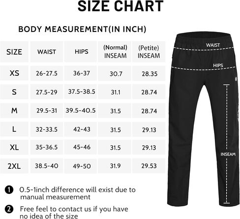 FitsT4 Womens Waterproof Rain Pants Breathable Lightweight Mesh Lined with Zipper Pockets for Outdoor Hiking Cycling in Saudi Arabia