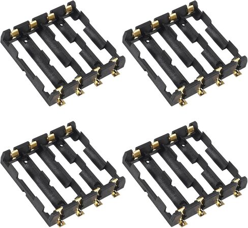 ACEIRMC 2pcs 18650 Battery Storage Case 2 Slots x 3.7V for 2x18650 Batteries Holder Box Container with ON/Off Switch (2 Slots with Switch Cover) in Kuwait