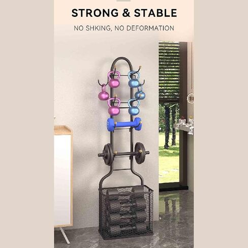 Sports Equipment Storage Rack, Carbon Steel Yoga mat Storage Rack, Gym Basketball Floor Standing Iron Art Rack in Saudi Arabia